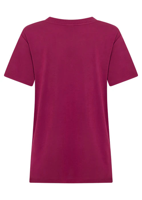 Lotus T-Shirt - Berry Red
