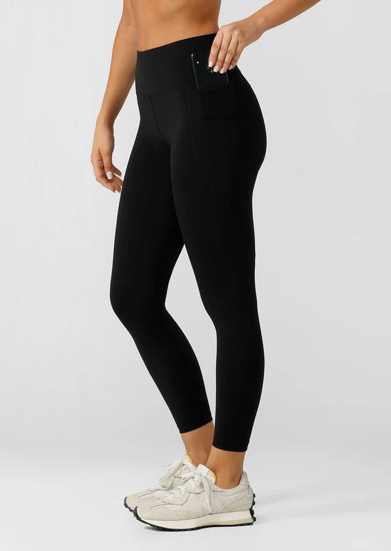 Amy Phone Pocket Ankle Biter Tech Leggings - Recycled Black