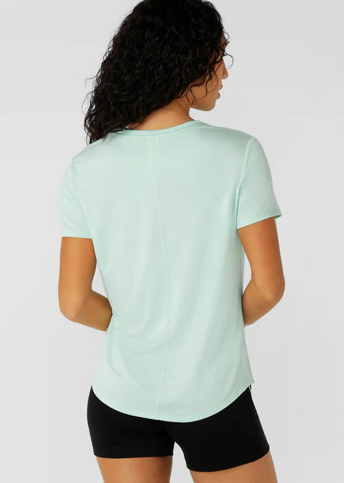 Amy Dynamic Active T-shirt - Mint Cream Marl