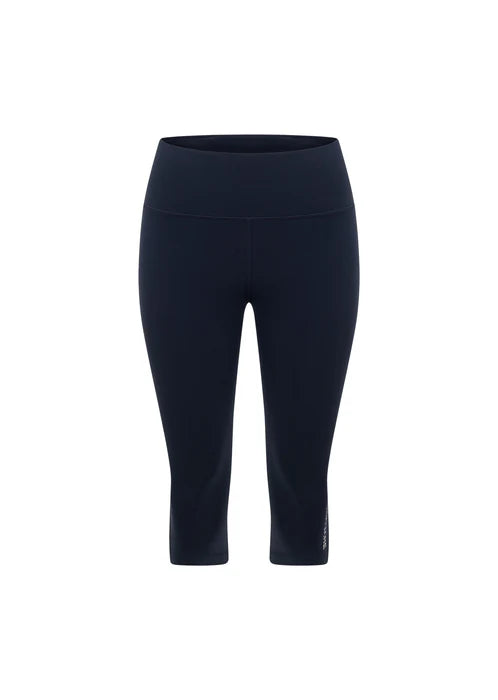 Lotus No Chafe Phone Pocket 3/4 Leggings - Platinum Navy