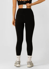 Lotus Phone Pocket Ankle Biter Leggings - Recycled Black