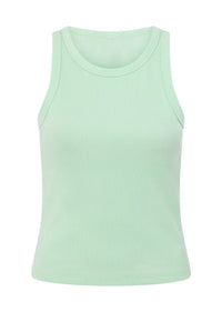 LJ Basics Rib Tank - Mint Cream