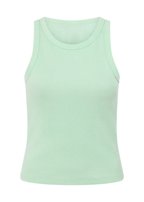 LJ Basics Rib Tank - Mint Cream