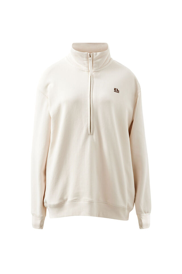LONNY OVERSIZED HALF ZIP SWEAT/BUFF
