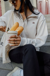 LONNY OVERSIZED HALF ZIP SWEAT/BUFF