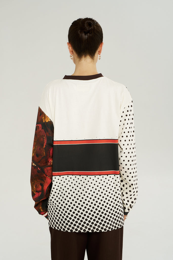 LS Racer Tee - Chocolate Choux