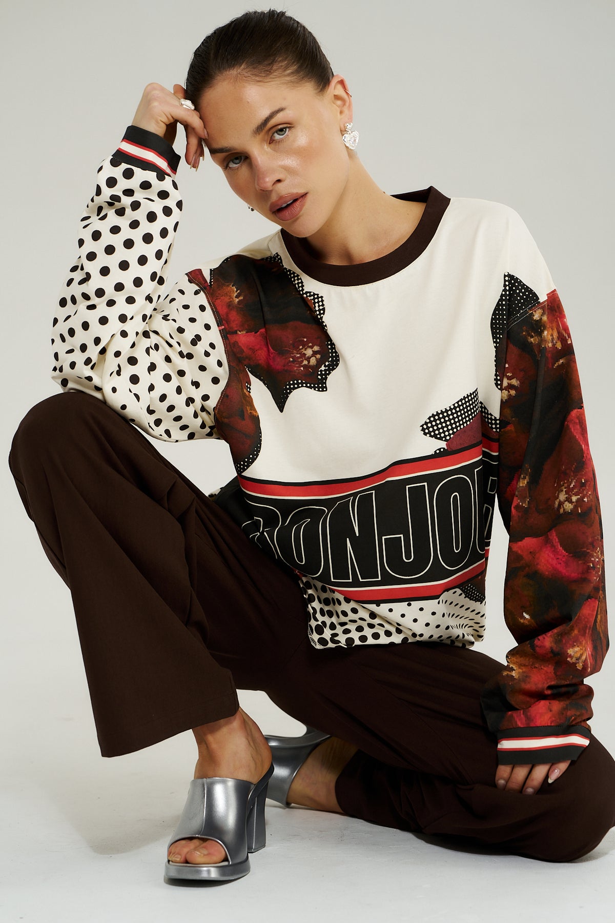 LS Racer Tee - Chocolate Choux