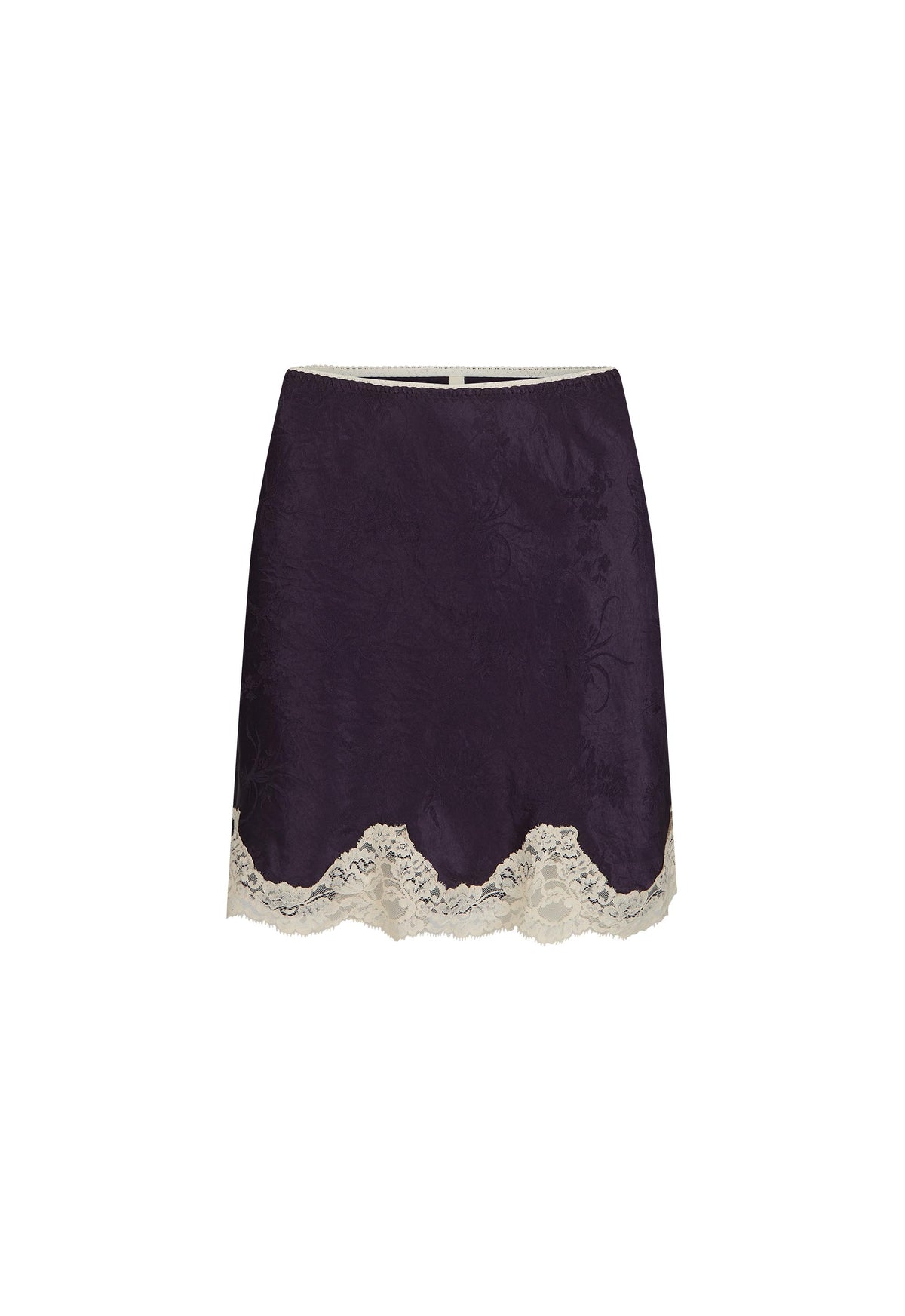 Lasiandra Lace Mini Skirt - Deep Violet Purple