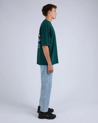 League Box Tee - Pine. Silent Theory Mens