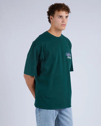 League Box Tee - Pine. Silent Theory Mens