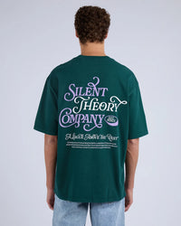 League Box Tee - Pine. Silent Theory Mens