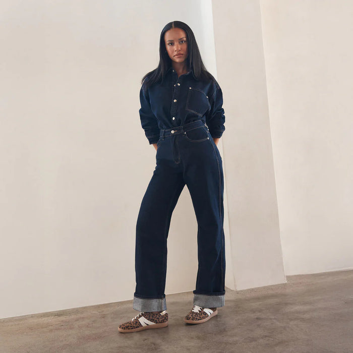 Levi Leopard Print Suede