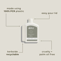 Lotion Refill - Willow Gum & Lemon Myrtle. Al.ive Body