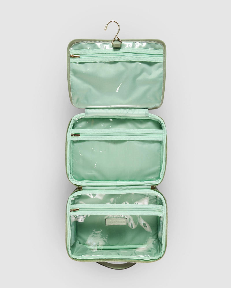 Maggie Cosmetic Case - Sage Green