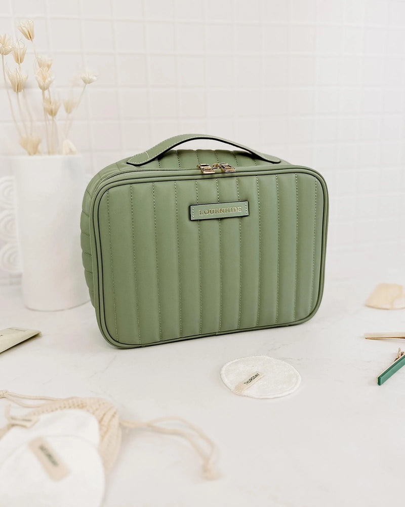 Maggie Cosmetic Case - Sage Green
