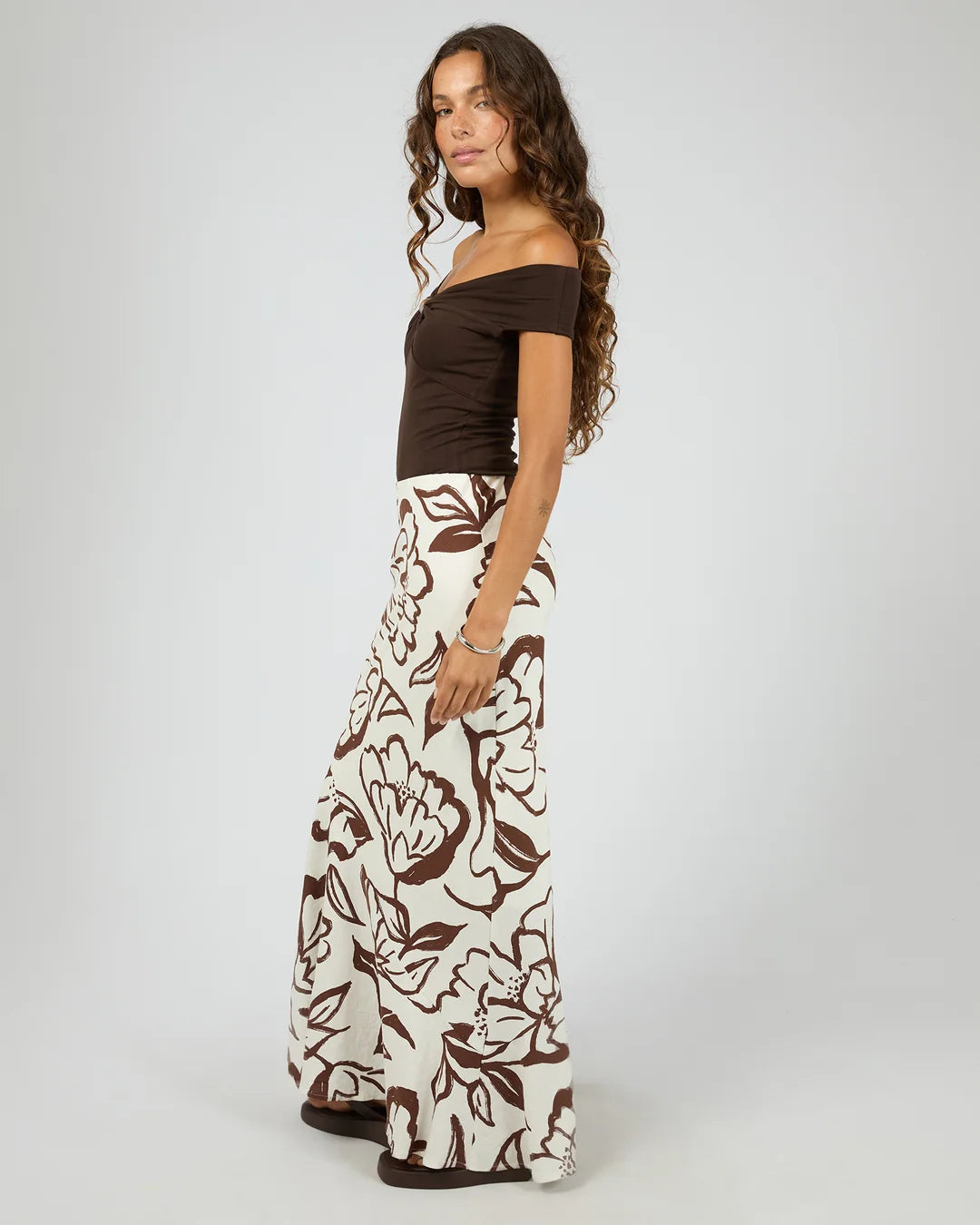 Lucia Maxi Skirt - Vintage White