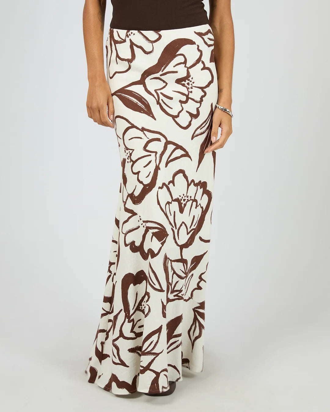 Lucia Maxi Skirt - Vintage White