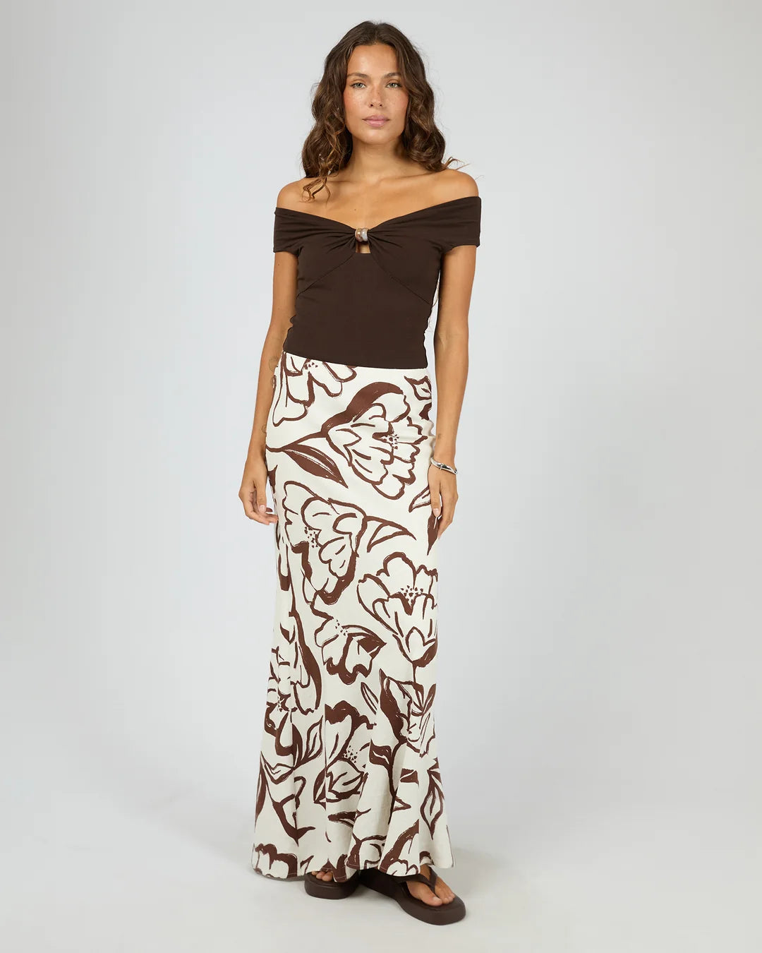 Lucia Maxi Skirt - Vintage White