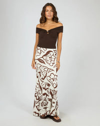 Lucia Maxi Skirt - Vintage White