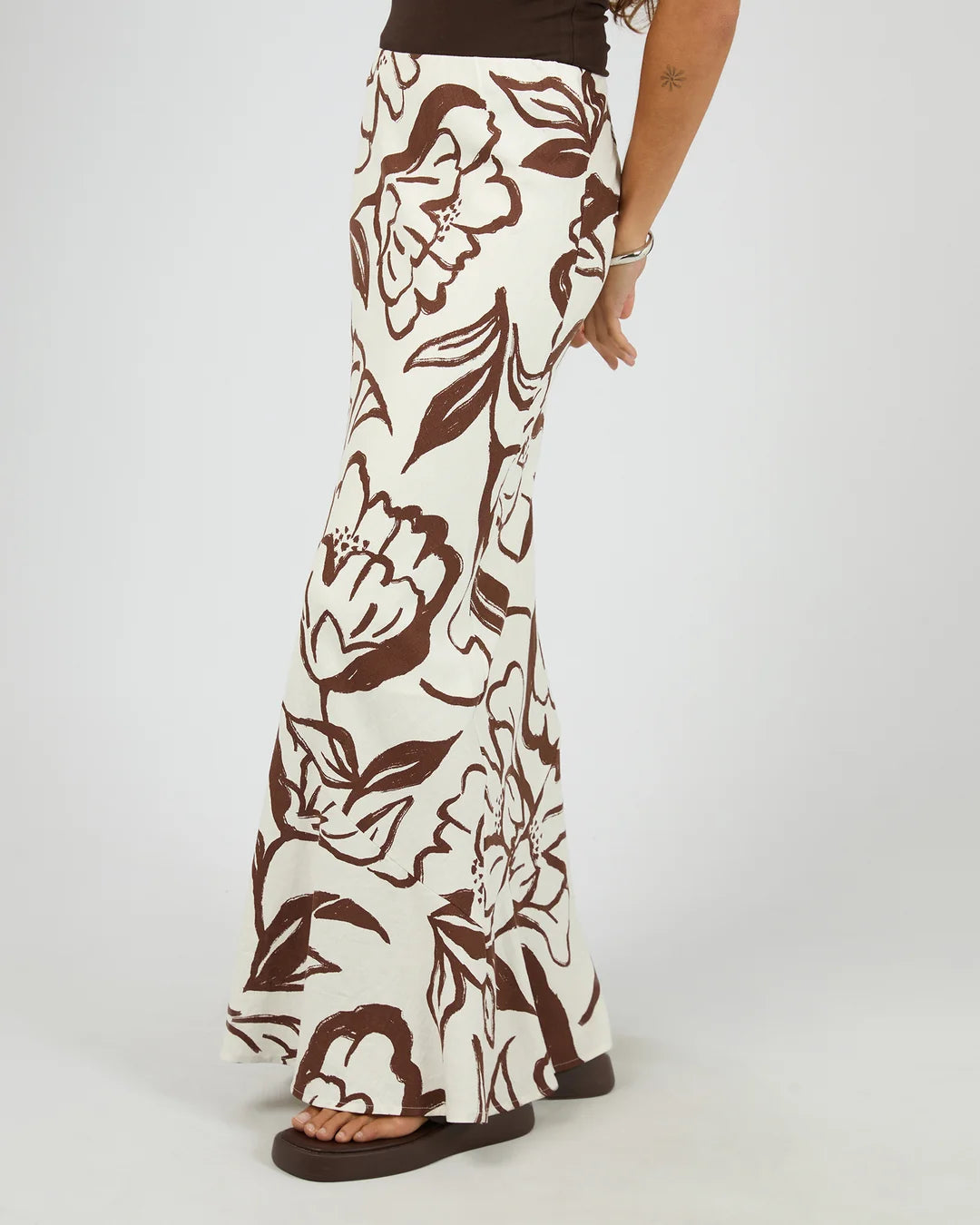 Lucia Maxi Skirt - Vintage White