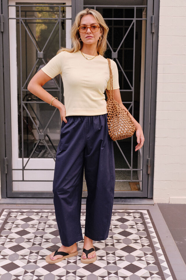 Luella Rib Tee - Butter. Ceres Life