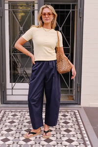 Luella Rib Tee - Butter. Ceres Life