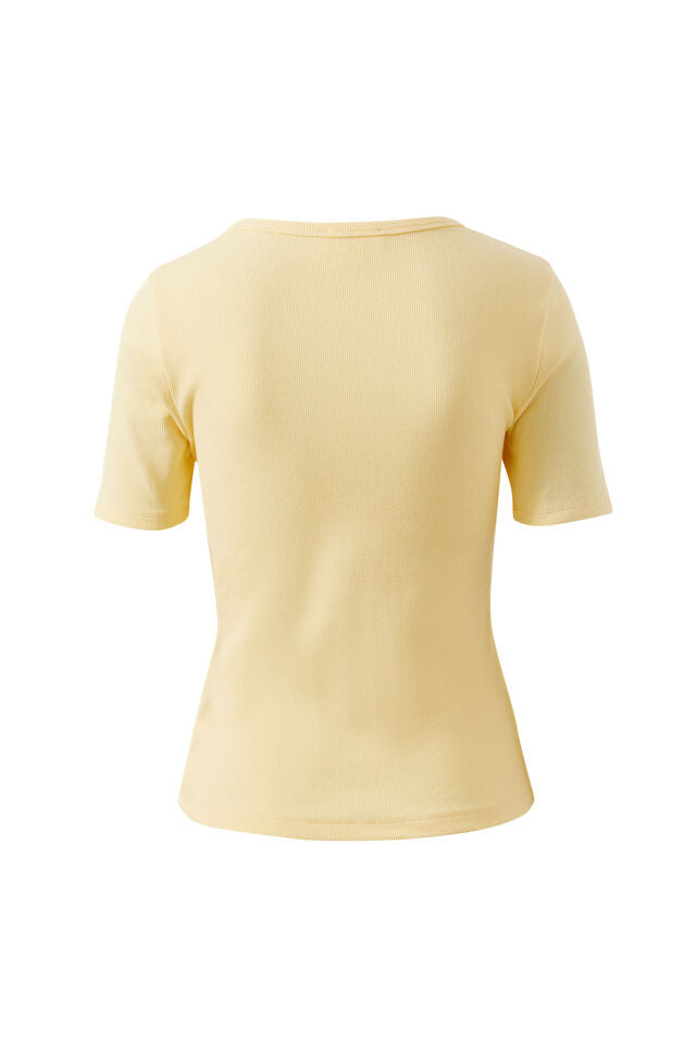 Luella Rib Tee - Butter