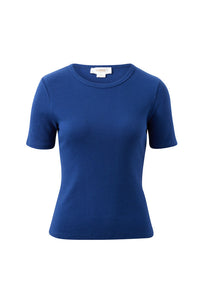 Luella Rib Tee - Prussian Blue. Ceres Life