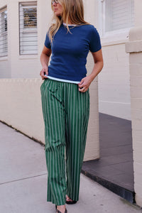 Luella Rib Tee - Prussian Blue. Ceres Life