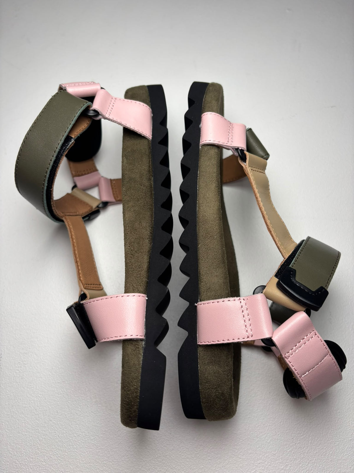 Luna Sole River - Olive Multi Leather