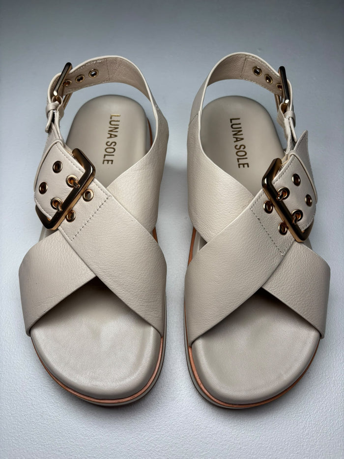 Luna Sole Sacha - Cream Leather