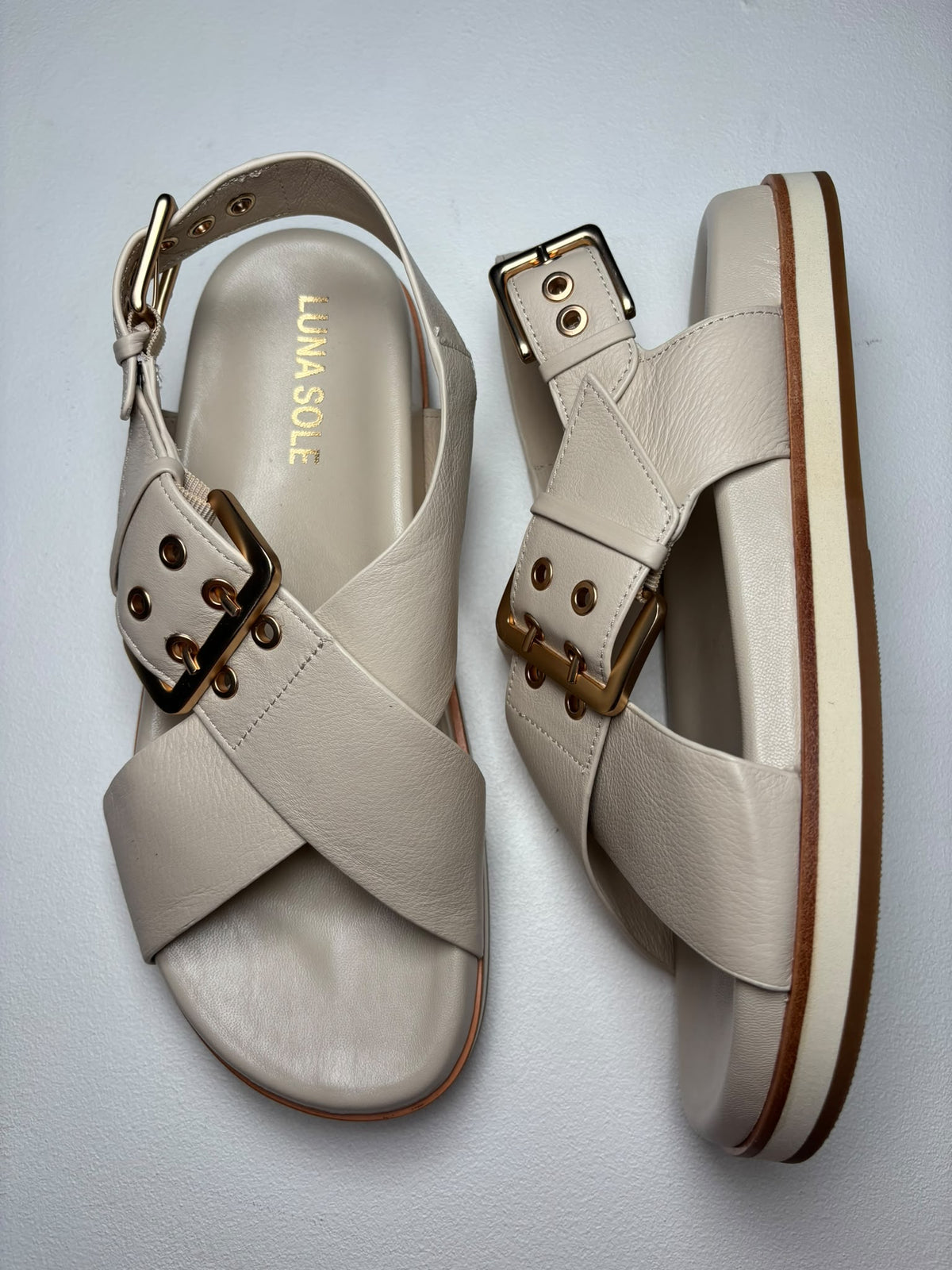 Luna Sole Sacha - Cream Leather