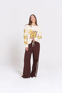 Island Sports Club Long Sleeve Top - Soft Butter