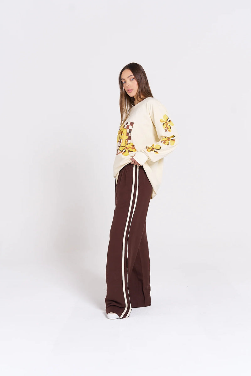 Island Sports Club Long Sleeve Top - Soft Butter