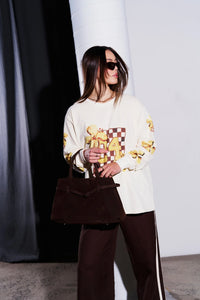 Island Sports Club Long Sleeve Top - Soft Butter