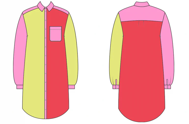 La Bohème Girls Clyde Shirt Candy Stripe