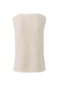 Maddy Mesh Knit Tank - Milk. Ceres Life