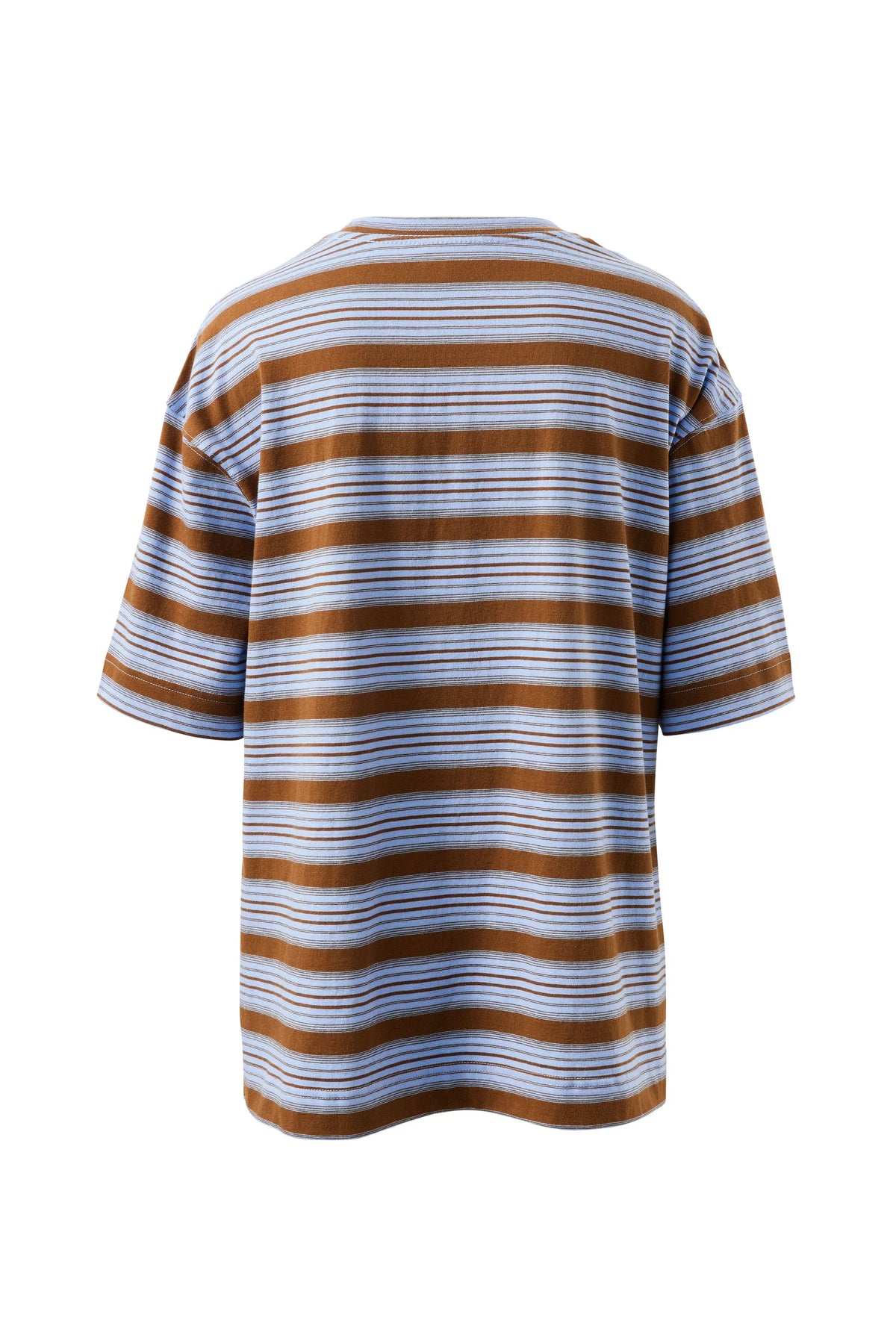 Marlowe Oversized Tunic - Sky Blue/Toffee Stripe
