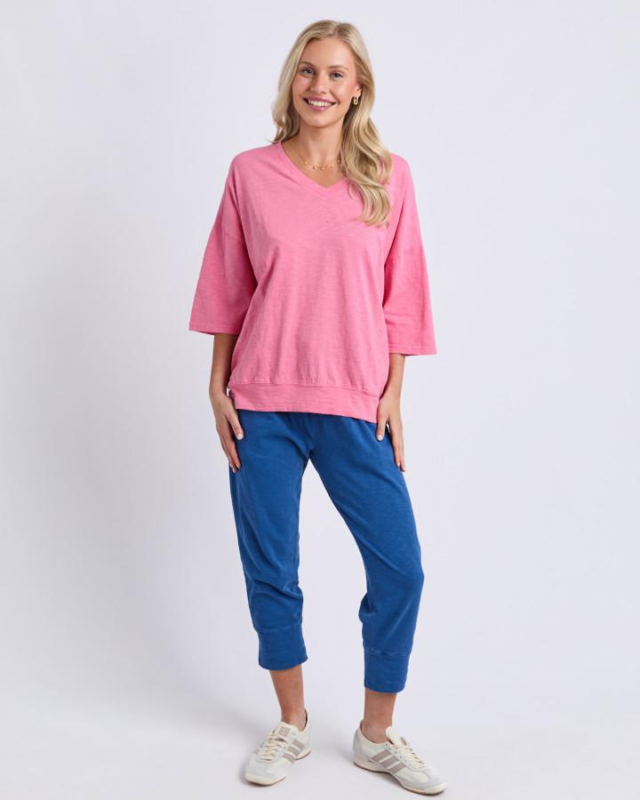 Mazie Vee Neck - Pink Lemonade. Elm