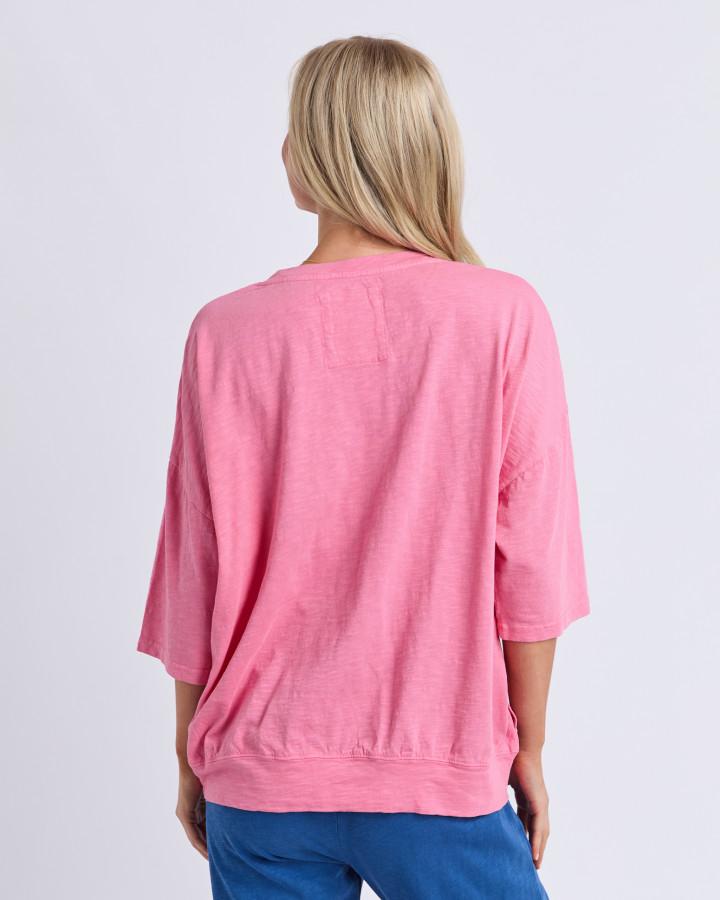 Mazie Vee Neck - Pink Lemonade. Elm