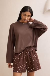 Mila Short - Choc Scattered Spot. Ceres Life