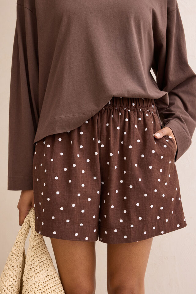 Mila Short - Choc Scattered Spot. Ceres Life