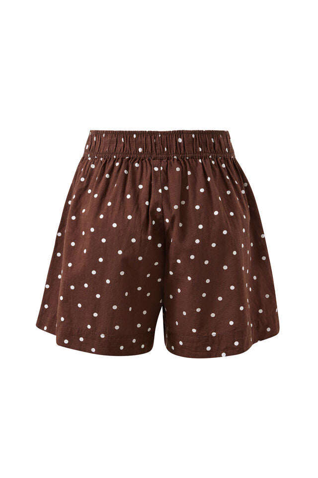 Mila Short - Choc Scattered Spot. Ceres Life