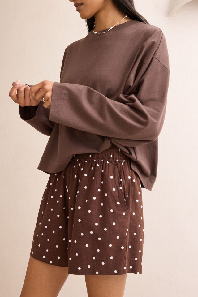 Mila Short - Choc Scattered Spot. Ceres Life