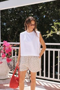 Mila Short - Putty Scattered Spot