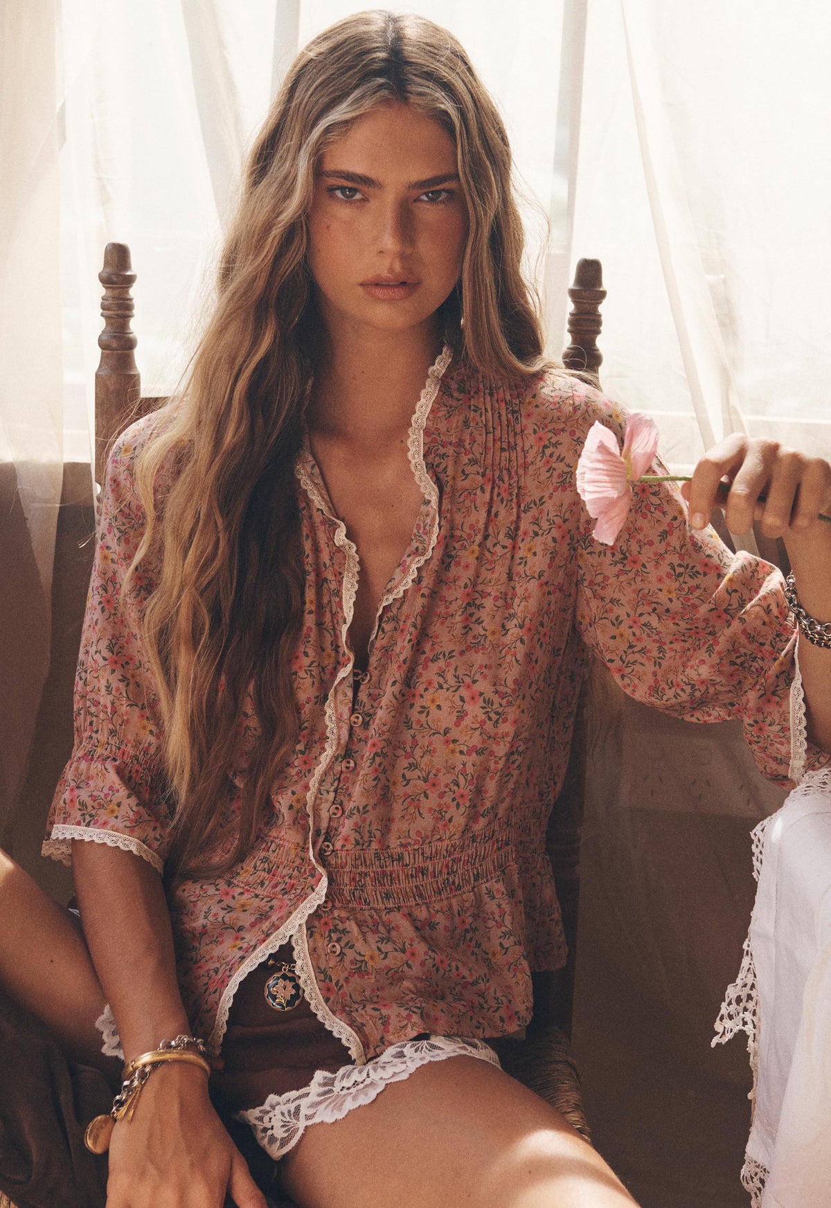 Mimi-Rose Blouse - Pinky Posey