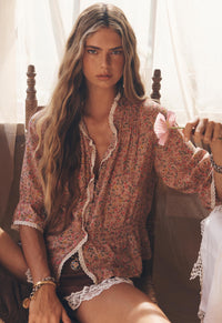 Mimi-Rose Blouse - Pinky Posey
