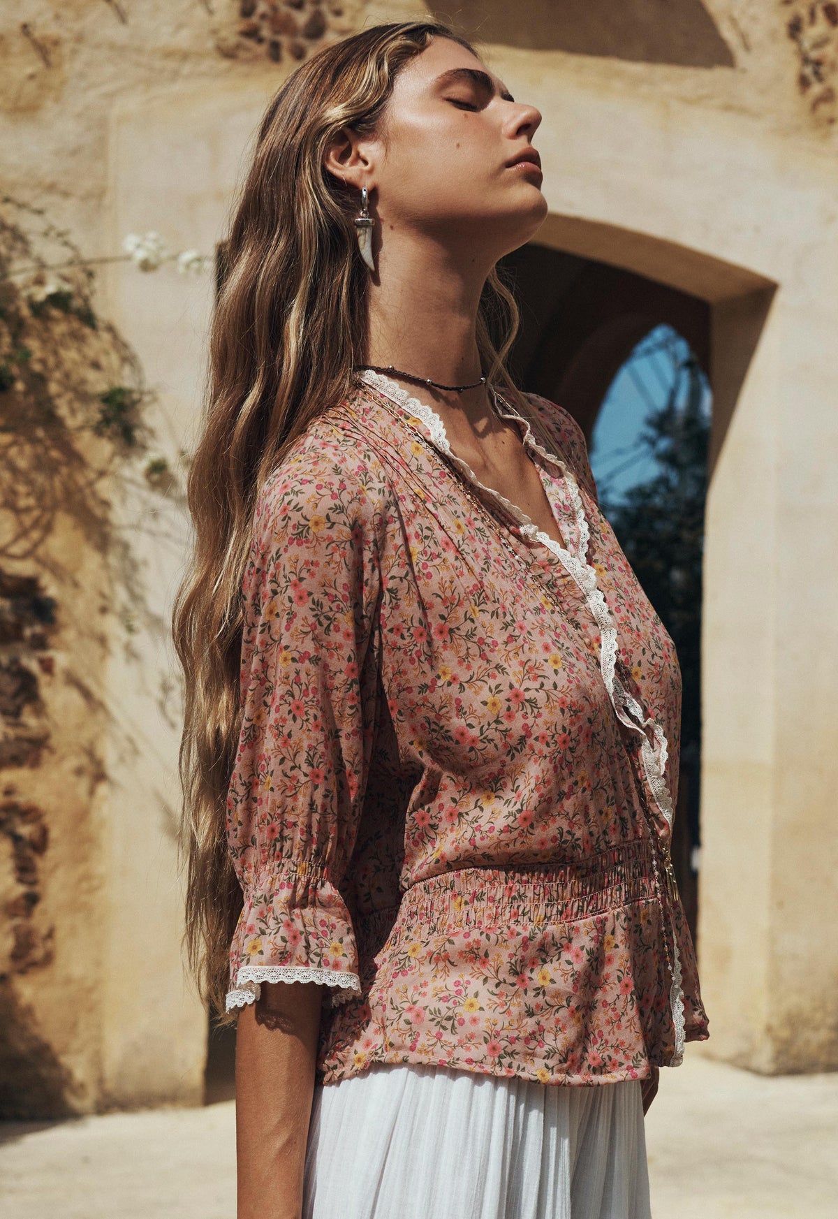 Mimi-Rose Blouse - Pinky Posey