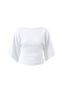 Molly Relaxed Sleeve Top - White. Ceres Life