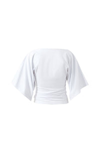 Molly Relaxed Sleeve Top - White. Ceres Life